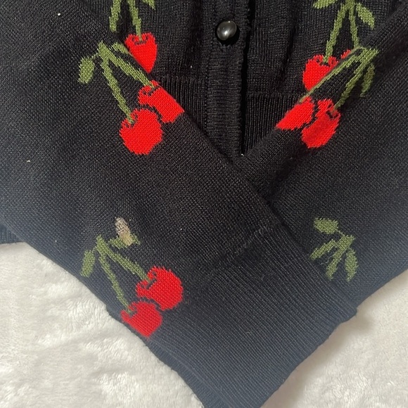 Riverdale Cherry Intarsia Cardigan Sz S - Picture 6 of 15